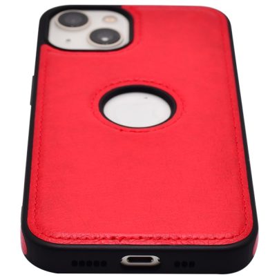 iPhone 13 leather case back cover red india product listing 7