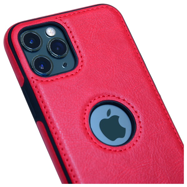 iPhone 11 Pro leather case back cover red india product 2