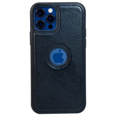 iPhone 12 Pro leather case back cover black india product 2