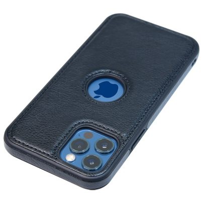 iPhone 12 Pro leather case back cover black india product 4