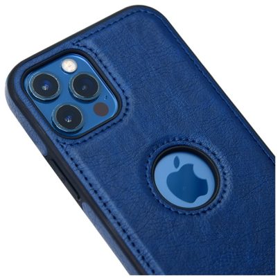 iPhone 12 Pro leather case back cover blue india product 2