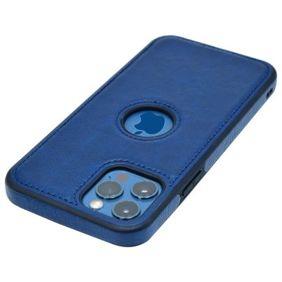 iPhone 12 Pro leather case back cover blue india product 3