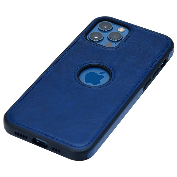 iPhone 12 Pro leather case back cover blue india product 6