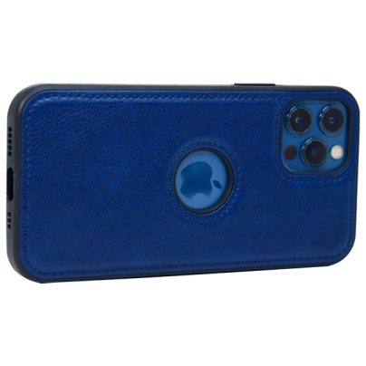 iPhone 12 Pro leather case back cover blue india product 9