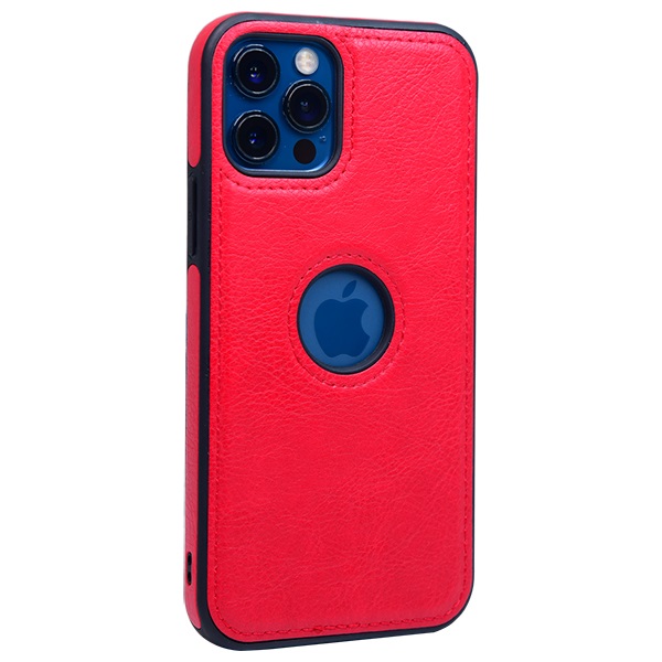 iPhone 12 Pro leather case back cover red india product 12