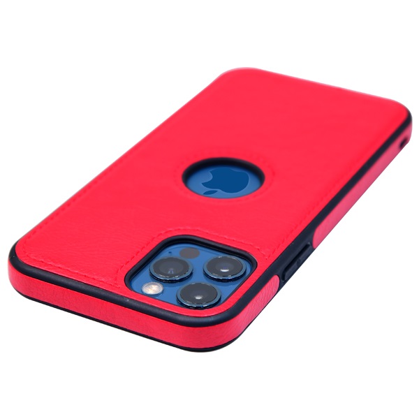 iPhone 12 Pro leather case back cover red india product 3