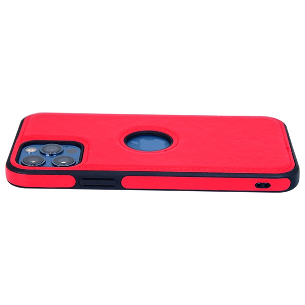 iPhone 12 Pro leather case back cover red india product 4