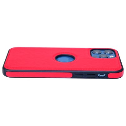 iPhone 12 Pro leather case back cover red india product 5