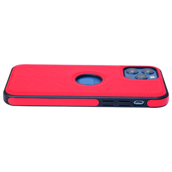 iPhone 12 Pro leather case back cover red india product 5