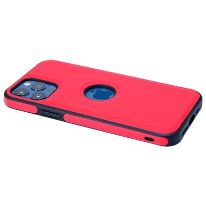 iPhone 12 Pro max leather case back cover red india product 7