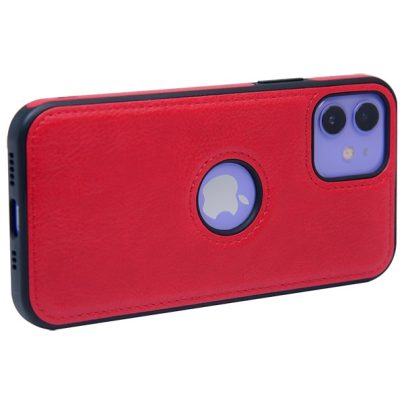 iPhone 12 leather case back cover red india product 10