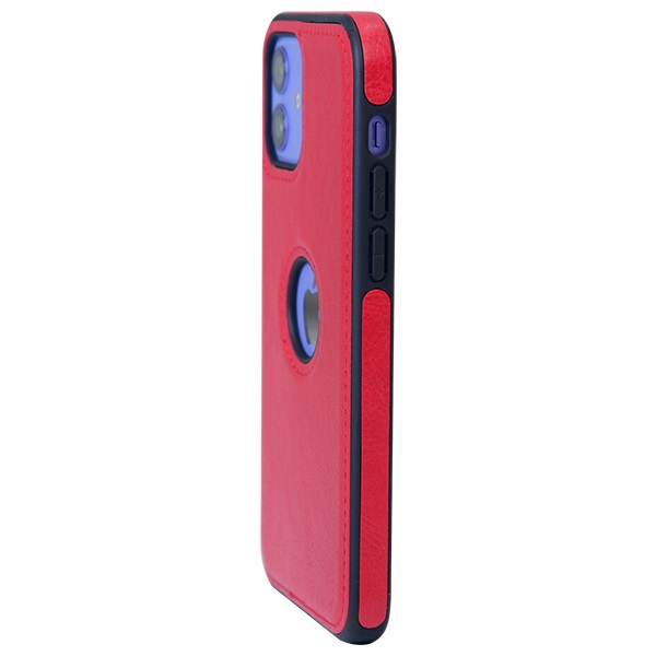 iPhone 12 leather case back cover red india product 11