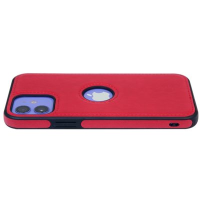 iPhone 12 leather case back cover red india product 6