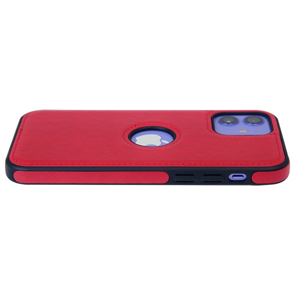 iPhone 12 leather case back cover red india product 7