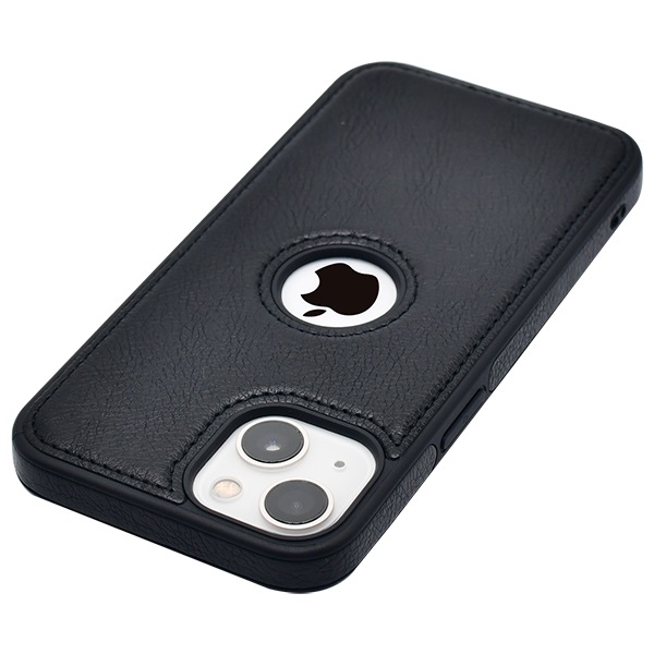 iPhone 13 Mini leather case back cover black india product 3