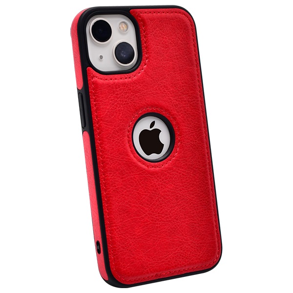 iPhone 13 Mini leather case back cover red india product 1