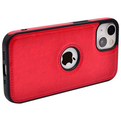 iPhone 13 Mini leather case back cover red india product 10