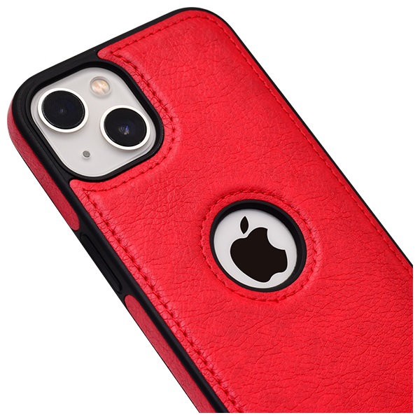 iPhone 13 Mini leather case back cover red india product 2