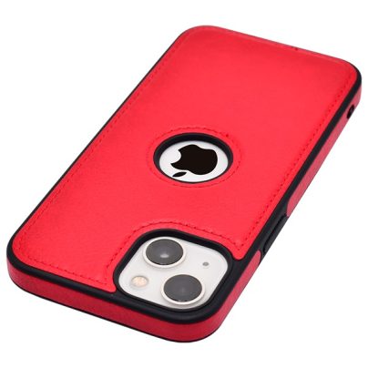 iPhone 13 Mini leather case back cover red india product 3