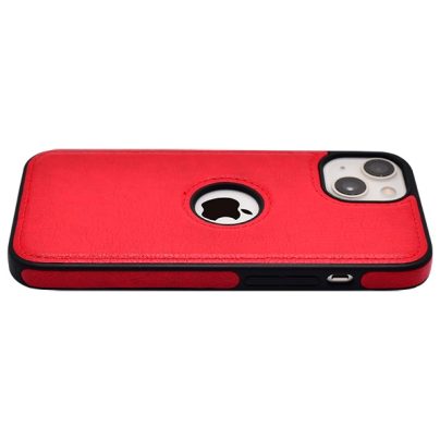 iPhone 13 Mini leather case back cover red india product 5