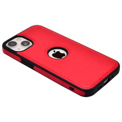 iPhone 13 Mini leather case back cover red india product 8