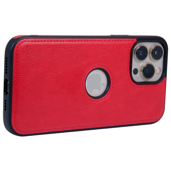 iPhone 13 Pro Max leather case back cover Red india product 10