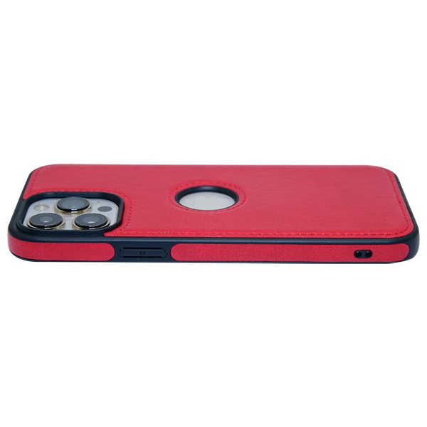 iPhone 13 Pro Max leather case back cover Red india product 4