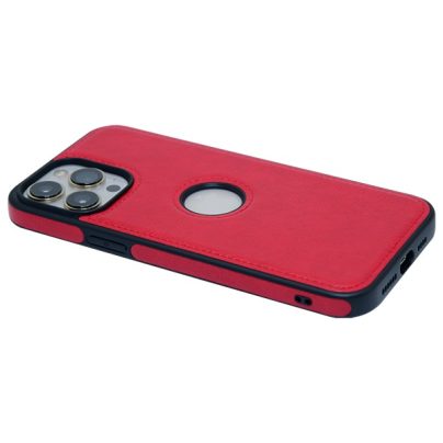 iPhone 13 Pro Max leather case back cover Red india product 8