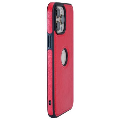 iPhone 14 Pro leather case back cover Red india product 12