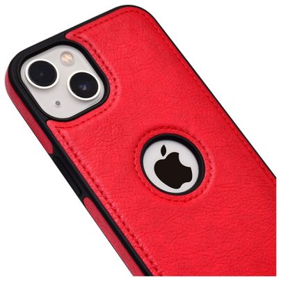 iPhone 15 Plus leather case back cover red india product 2