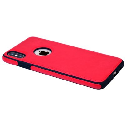 iPhone X leather case back cover red india product 5