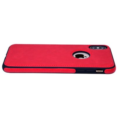 iPhone X leather case back cover red india product 6