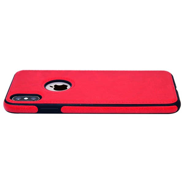 iPhone X leather case back cover red india product 7