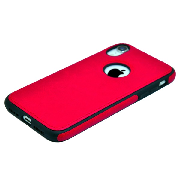 iPhone XR leather case back cover Red india product 10