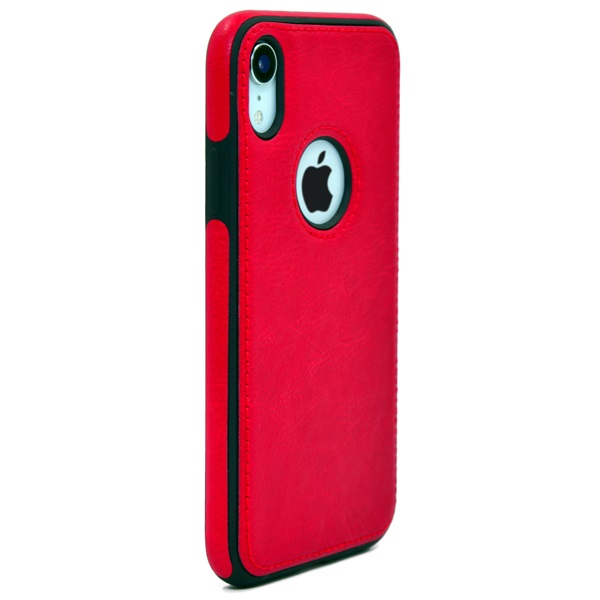 iPhone XR leather case back cover Red india product 12