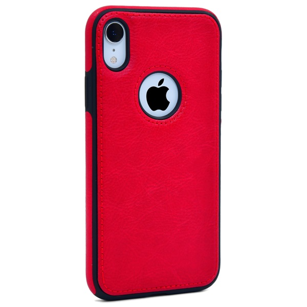 iPhone XR leather case back cover Red india product 13