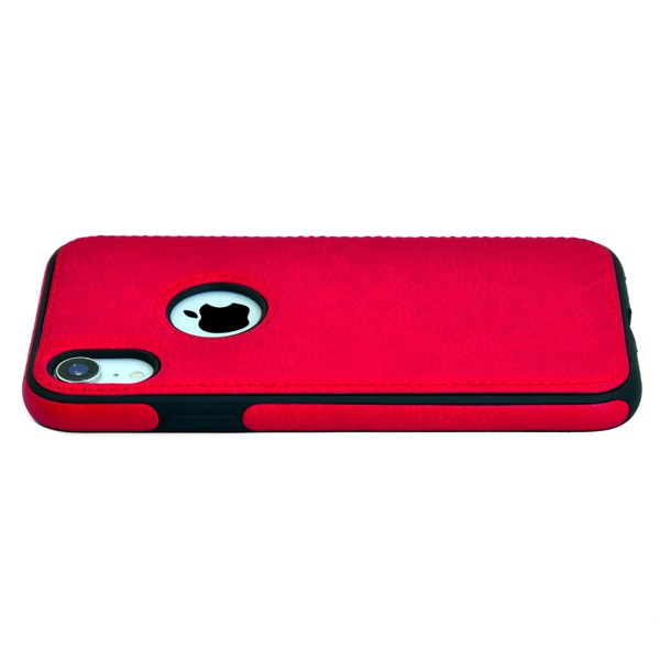 iPhone XR leather case back cover Red india product 4