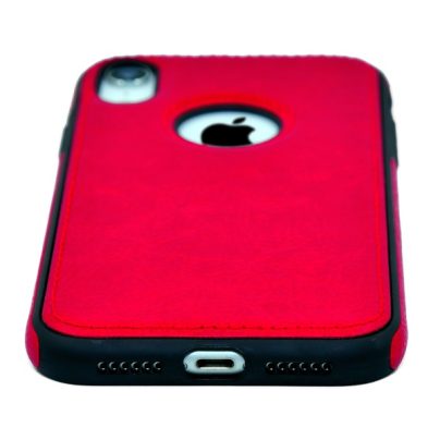 iPhone XR leather case back cover Red india product 6