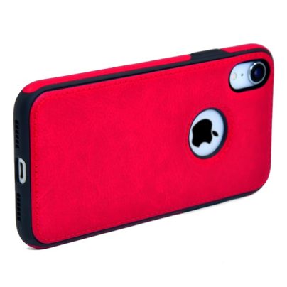 iPhone XR leather case back cover Red india product 9