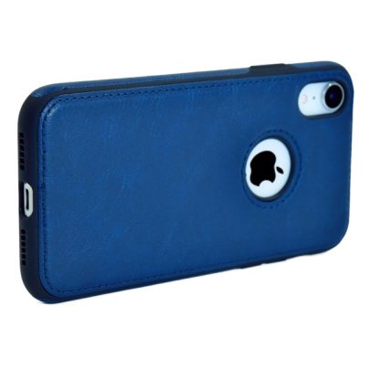 iPhone XR leather case back cover blue india product 10