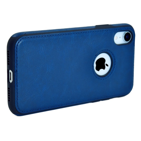 iPhone XR leather case back cover blue india product 10