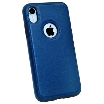 iPhone XR leather case back cover blue india product 3