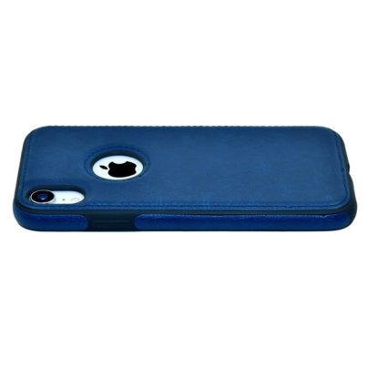 iPhone XR leather case back cover blue india product 6