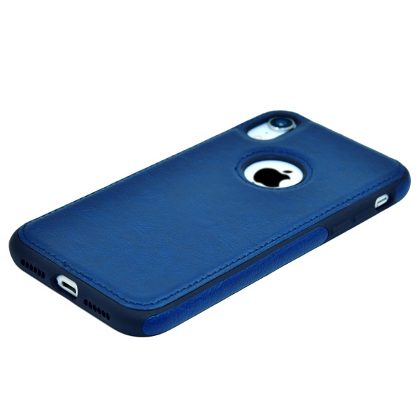 iPhone XR leather case back cover blue india product 9