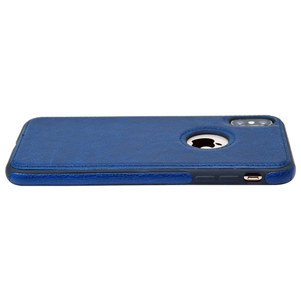 iPhone XS leather case back cover blue india product 6