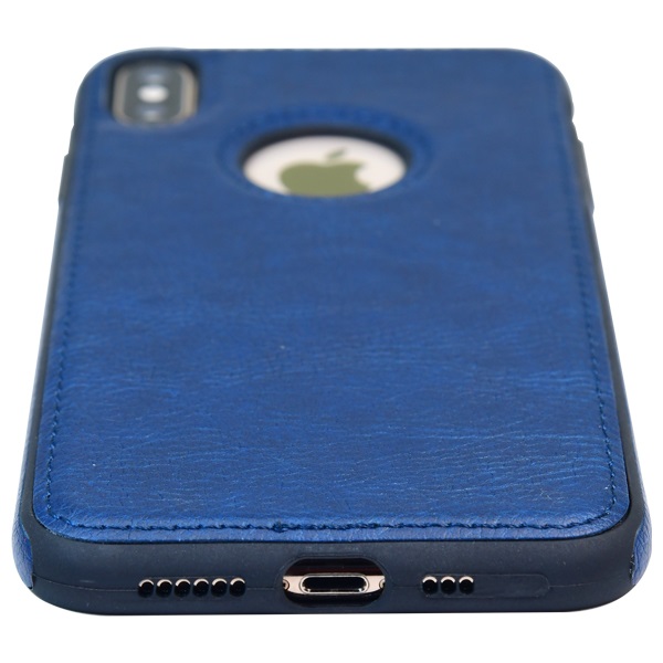 iPhone XS leather case back cover blue india product 7