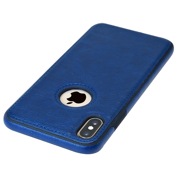 iPhone XS leather case back cover blue india product 8