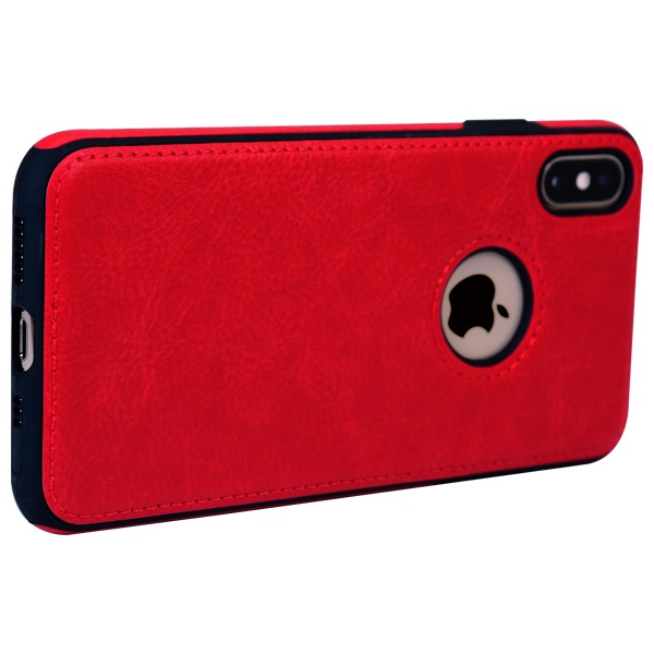 iPhone XS leather case back cover red india product 9